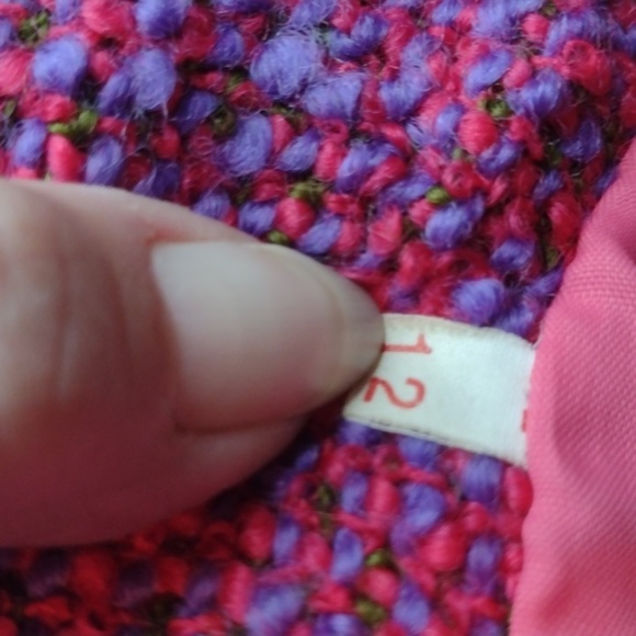 VTG Colette Modes Wool Confetti Boucle Blazer Size 12 - Picture 8 of 8